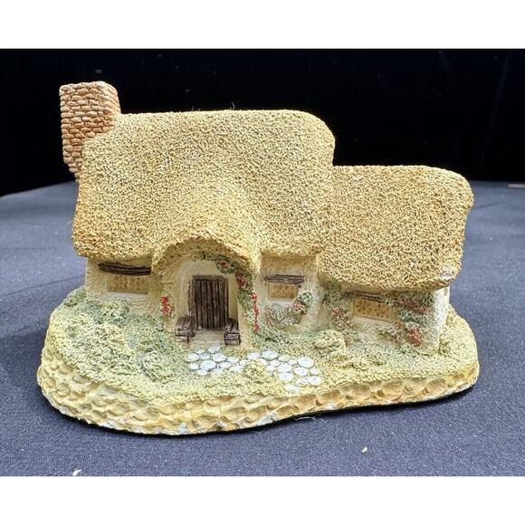 Vtg David Winter Rose Cottage Hand Made Hand Painted John Hine Studios 1980 -DW5 - Picture 1 of 8